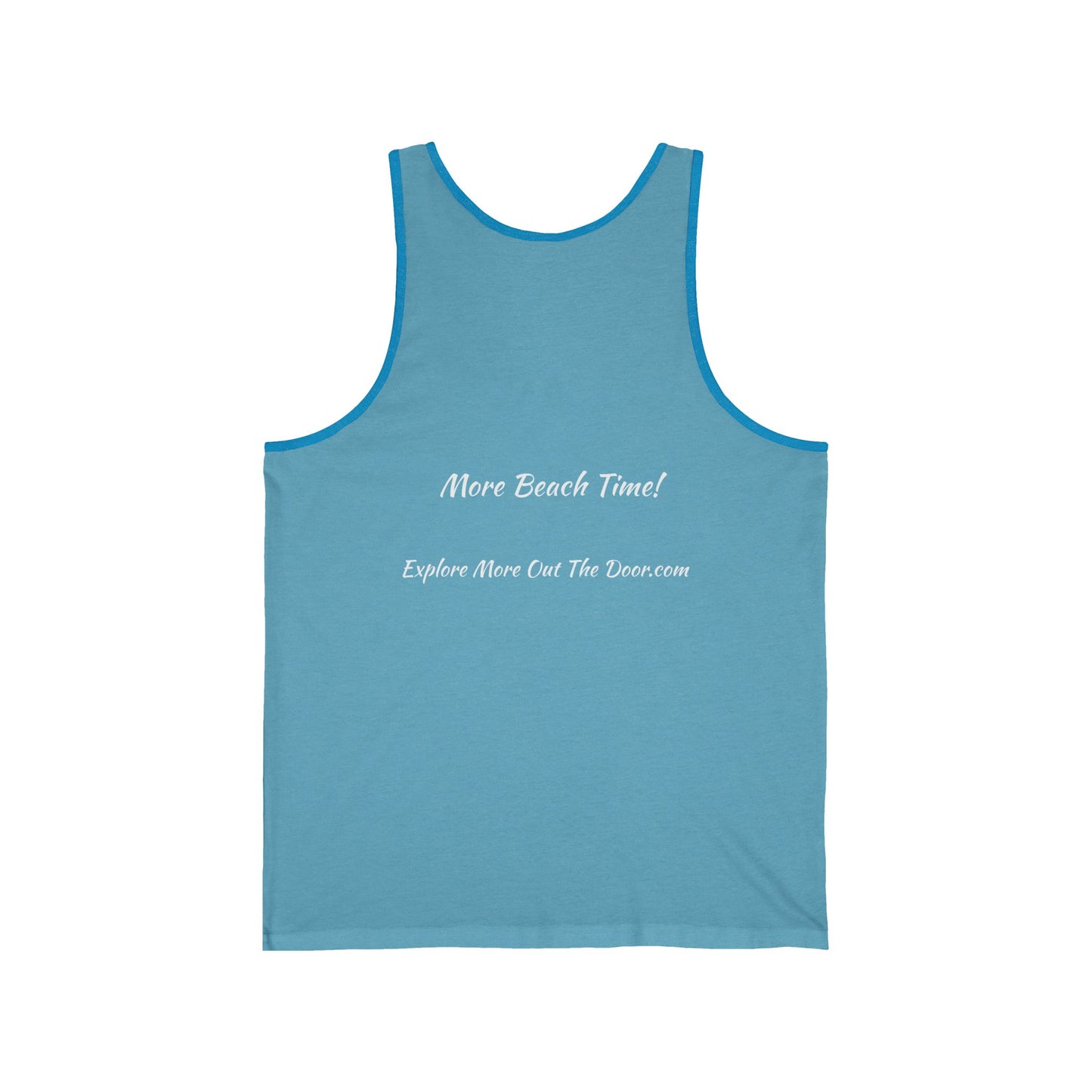 More Beach Times Jersey Tank | Perfect for Summer Parties, Beach Days, Gifts, Vacation Apparel, Casual Wear