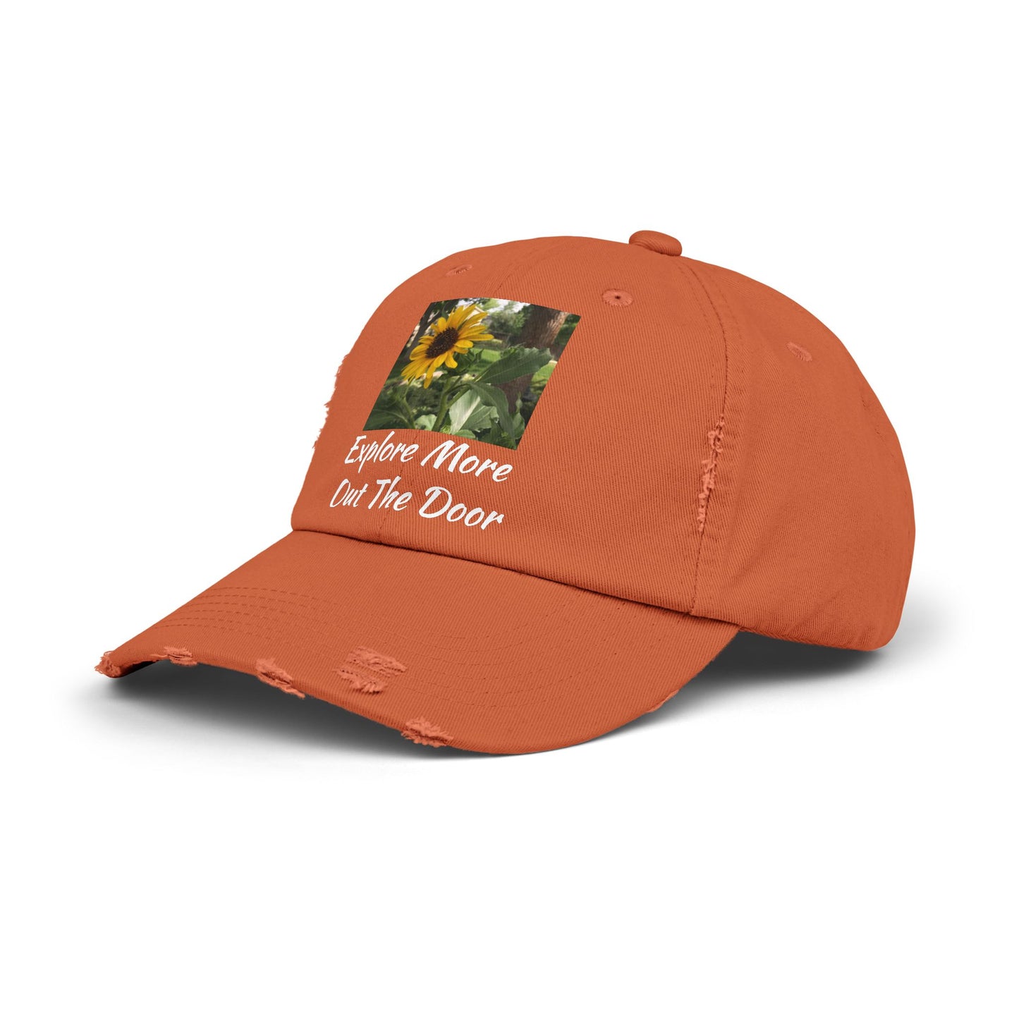 Sunflower Adventure Explore More Out the Door Distressed Cap