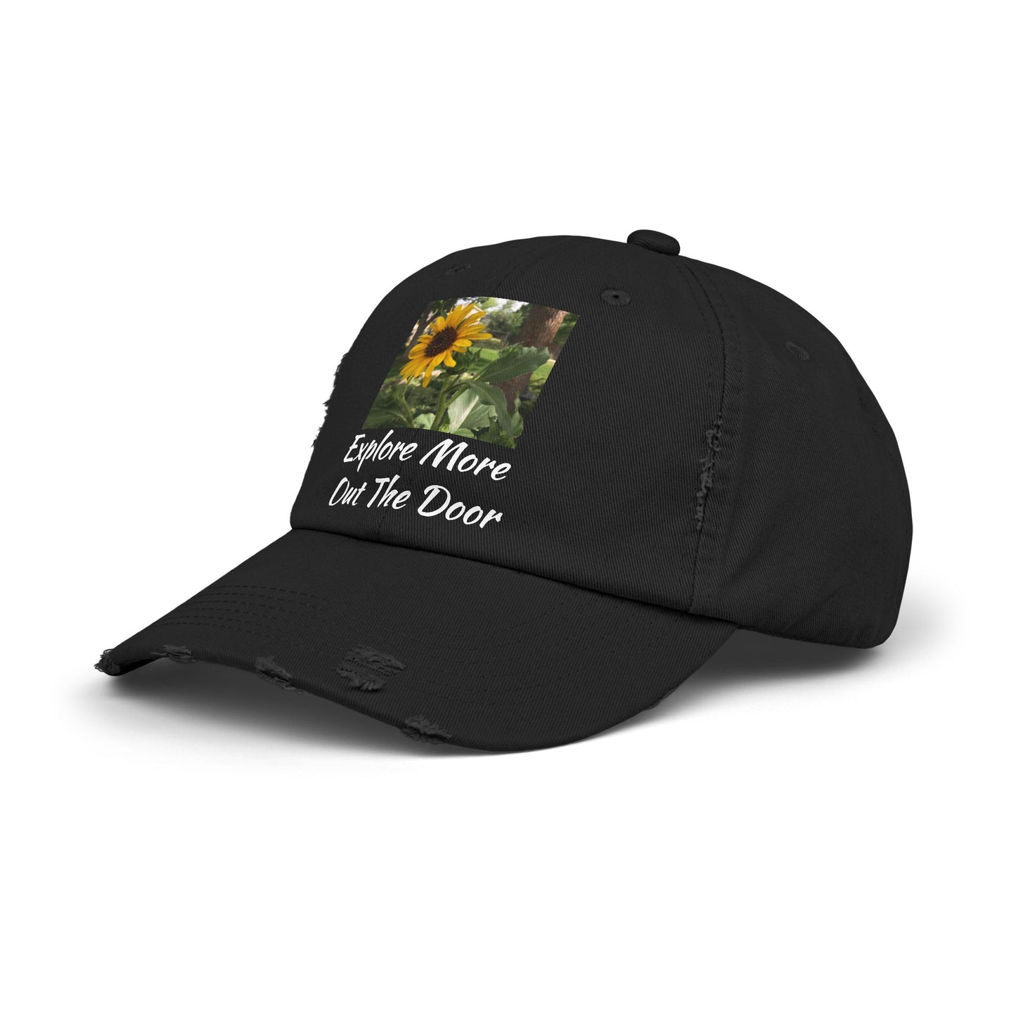 Sunflower Adventure Explore More Out the Door Distressed Cap
