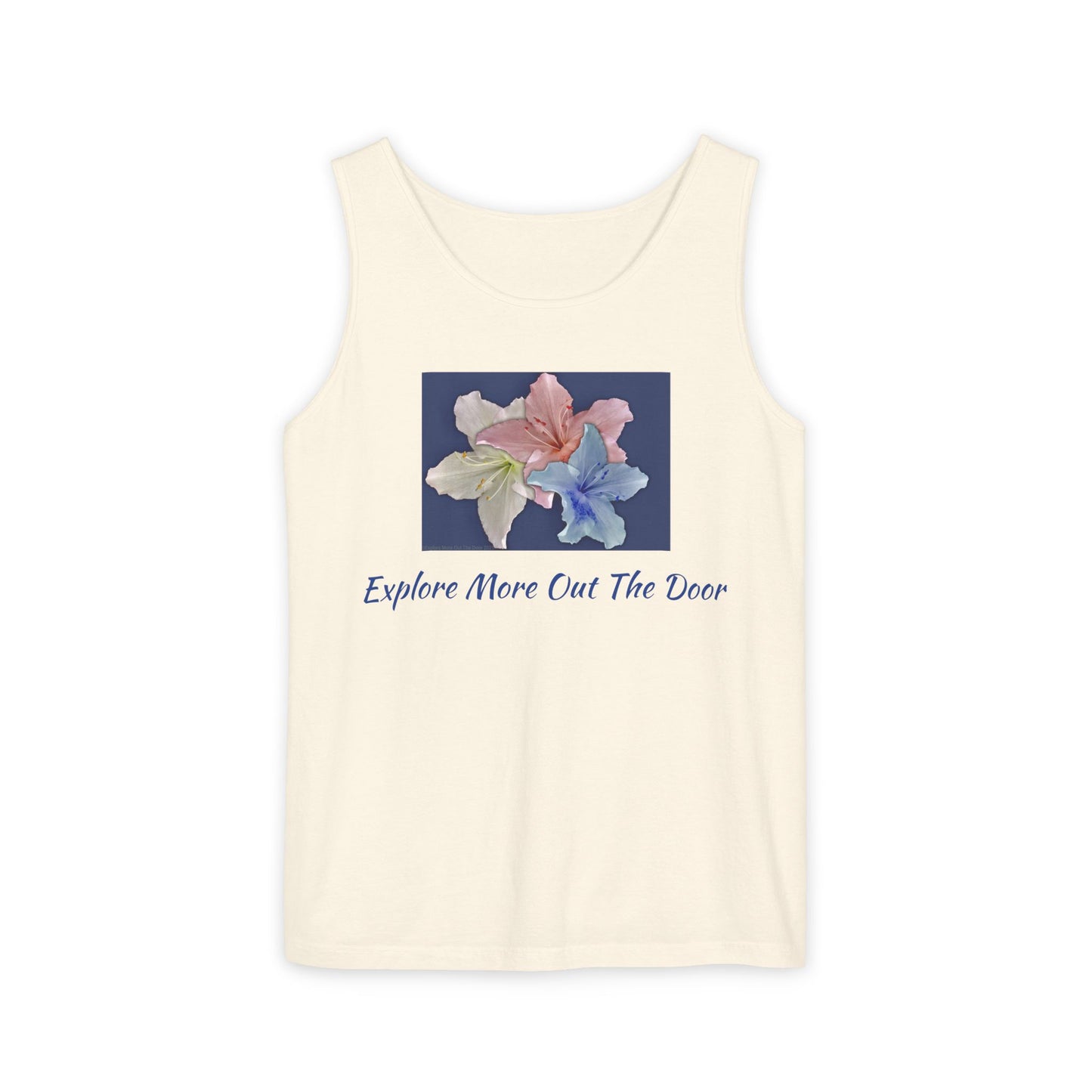 Red, White, and Blue Floral Tank Top - perfect for summer days