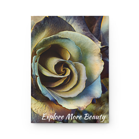 Artistic Floral Hardcover Journal | Explore More Beauty Notebook