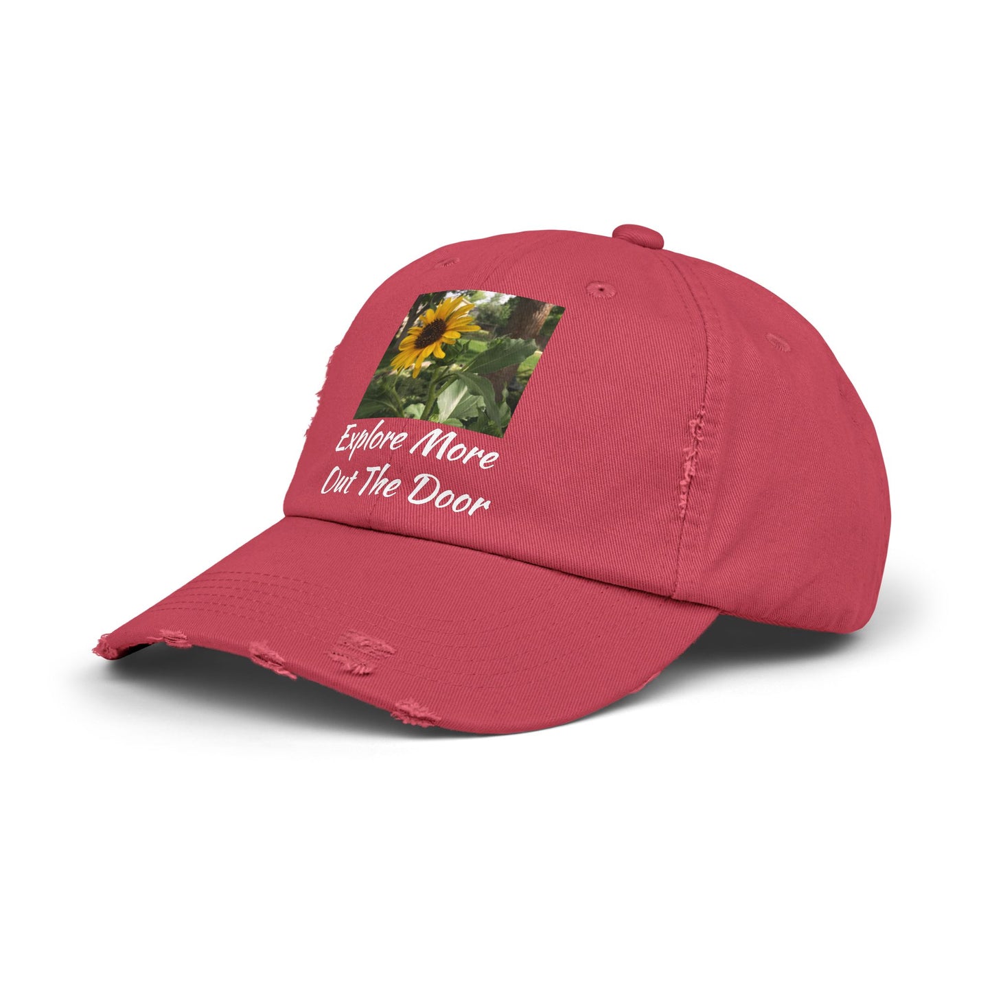 Sunflower Adventure Explore More Out the Door Distressed Cap