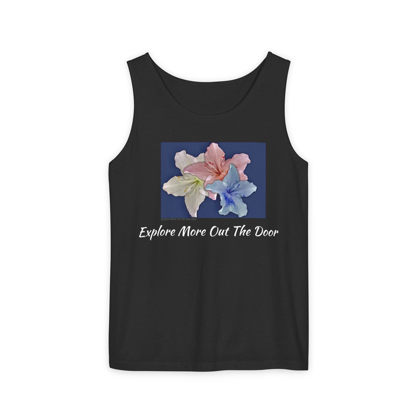 Red, White, and Blue Floral Tank Top - perfect for summer days