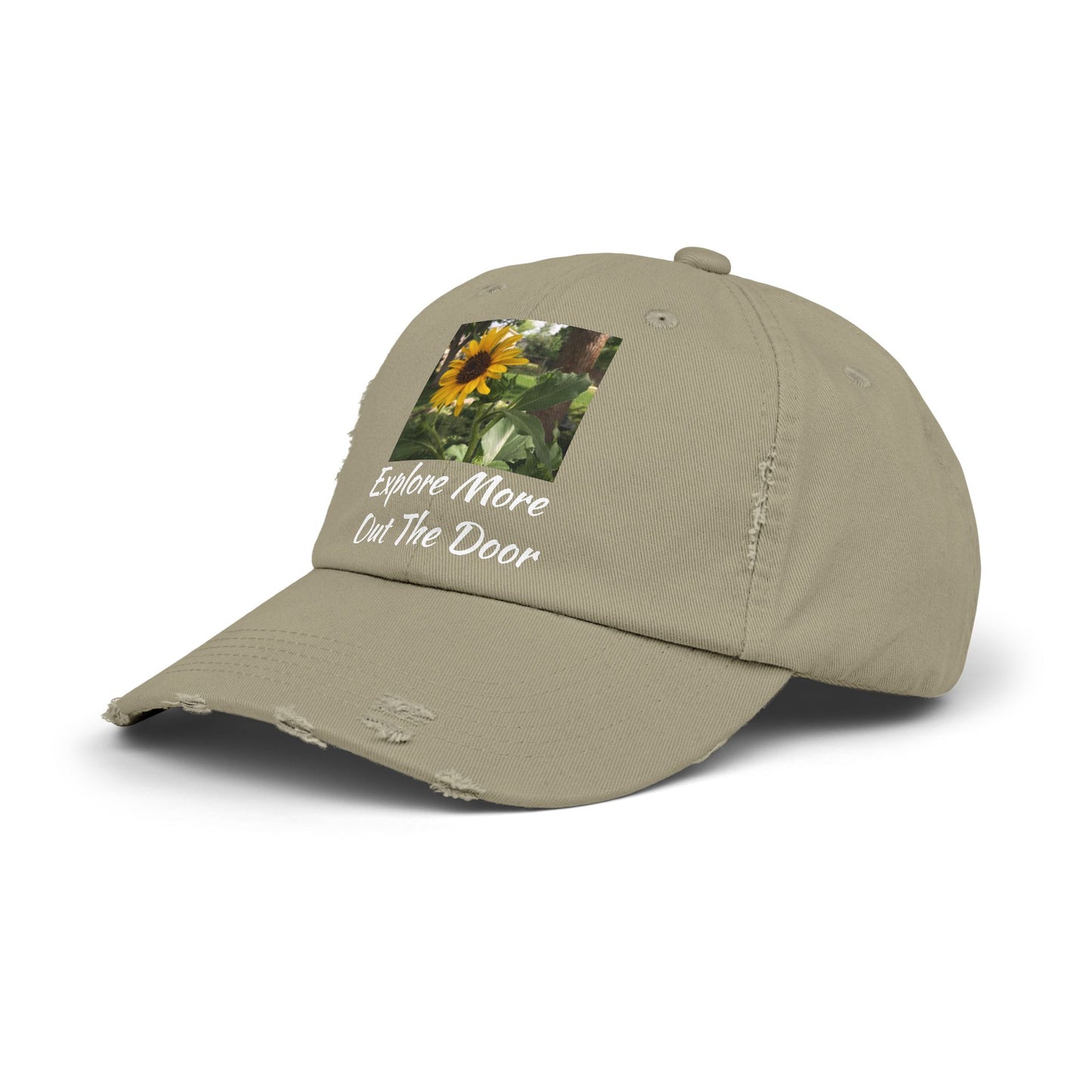 Sunflower Adventure Explore More Out the Door Distressed Cap