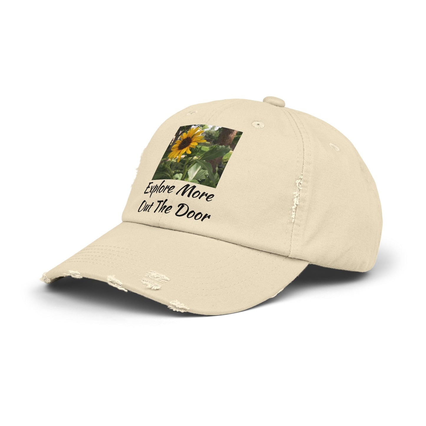 Sunflower Adventure Explore More Out the Door Distressed Cap