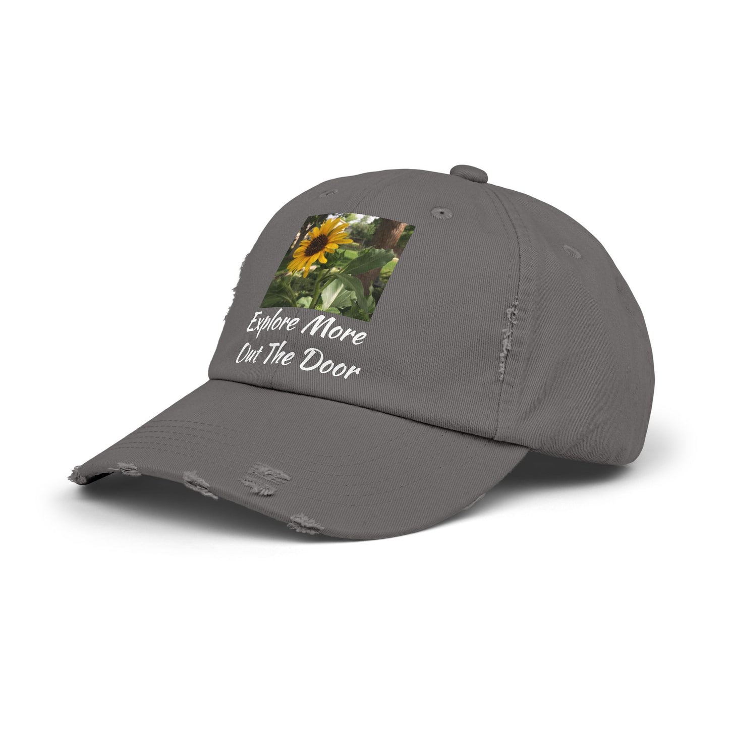 Sunflower Adventure Explore More Out the Door Distressed Cap