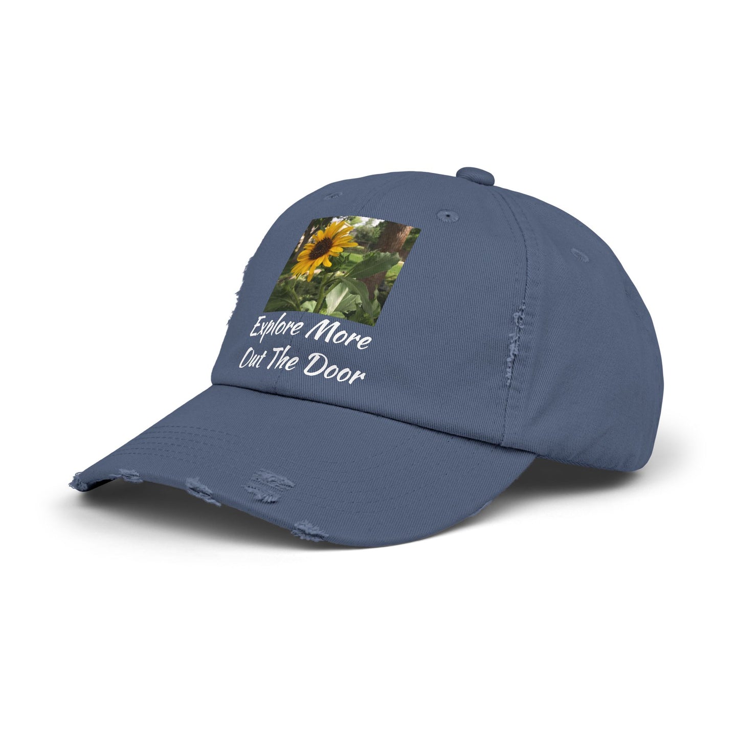 Sunflower Adventure Explore More Out the Door Distressed Cap